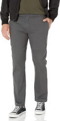 Mens Active Waist Washed Chino Pant Regular Taper Fit