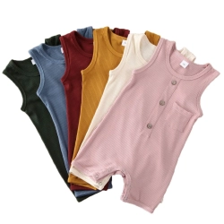 Baby Boy Girl Clothes Sleeveless Bodysuit From Bangladesh Factory Baby Boy Girl Clothes Sleeveless Bodysuit From Bangladesh Factory