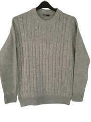 Mens Front Cable Crew Neck Pullover Manufacturer In Bangladesh