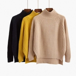 Wholesale Custom Turtleneck Women Sweater