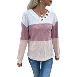 Womens Contrast Colour Strip Sweater Exporter Bangladesh
