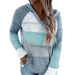 Womens Hollow Knit Hoodie Sweater Manufacturer In Bangladesh