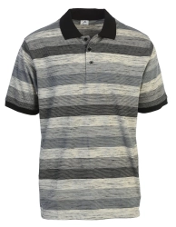 Mens Club Stripe Polo Shirt Short Sleeve Regular Fit Yarn Dye