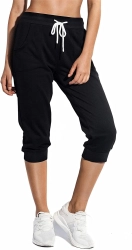 Womens Sweatpants Capri Pants Cropped Jogger From Bangladesh