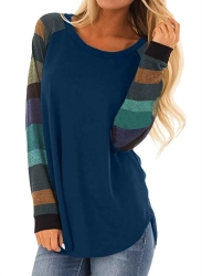 Womens Colour Block Long Sleeve T Shirt From Bangladesh Clothing Factory Womens Colour Block Long Sleeve T Shirt From Bangladesh Clothing Factory