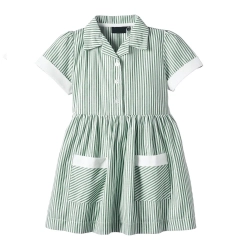 Girls Striped Short Sleeve Dress Supplier Manufacturer Bangladesh