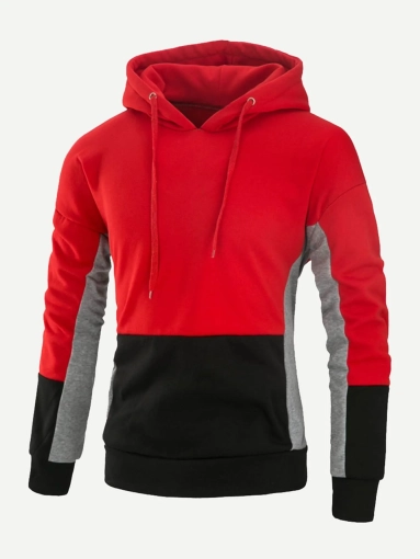 Mens Cut And Sew Panel Hooded Sweatshirt Supplier Bangladesh