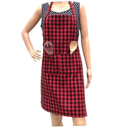 Cotton Check Kitchen Aprons Manufacturer In Bangladesh