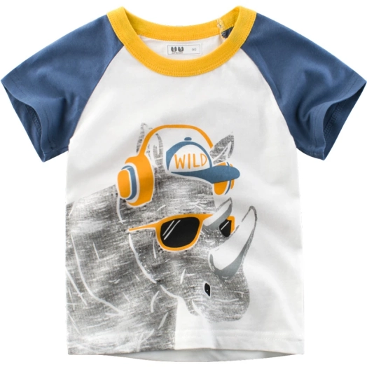 Summer Short Sleeve Boy Tee Shirt Made In Bangladesh