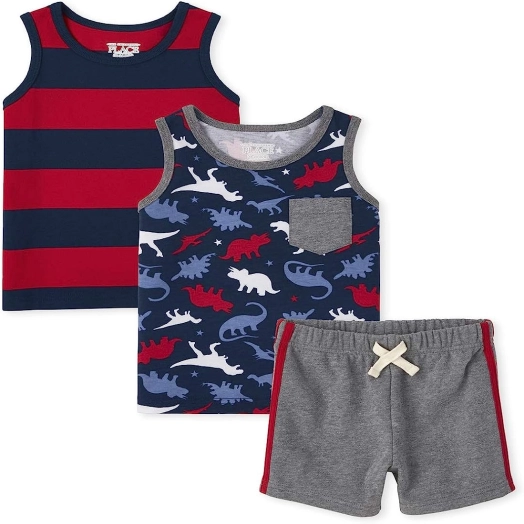 Boys Striped 3 Piece Set From Bangladesh Knitwear Factory