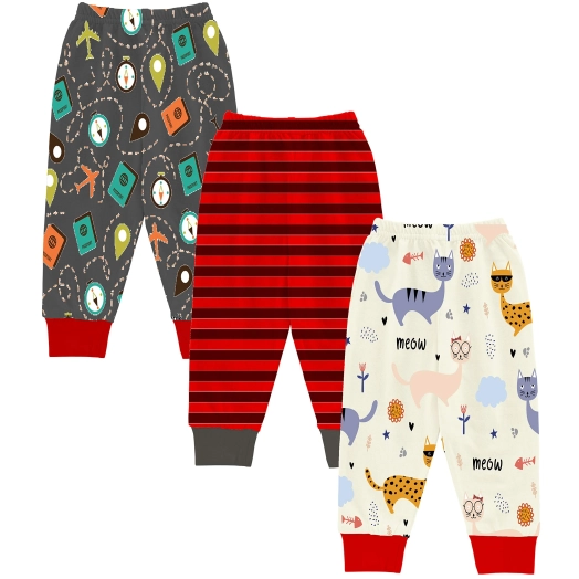 Kids Pajama Track Pant With Rib Print From Bangladesh Pyjama Factory