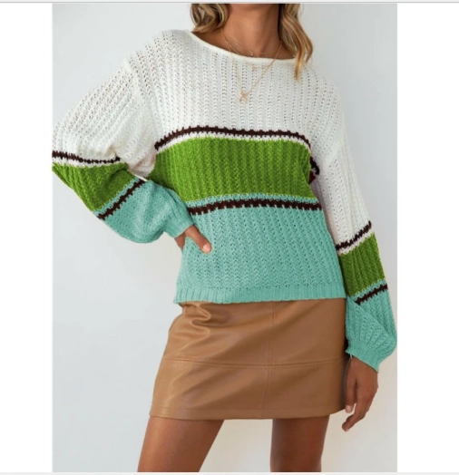 Ladies Casual Hollow Knitted Sweater From Bangladesh Knitwear Factory