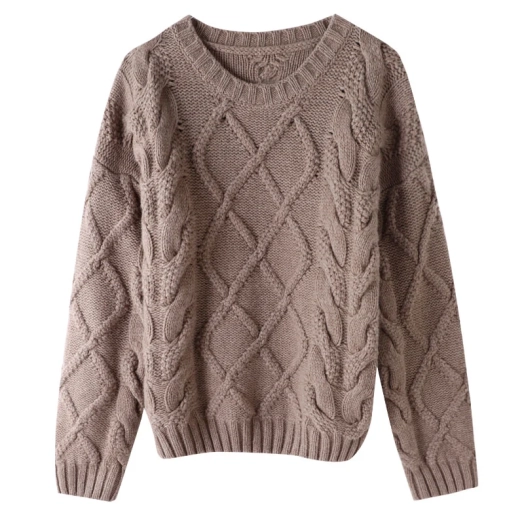 Ladies Wool Cable Knitted Jumper Supplier Manufacturer Bangladesh