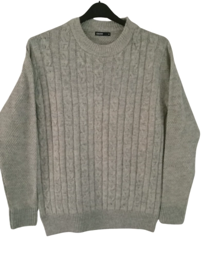Mens Front Cable Crew Neck Pullover Manufacturer In Bangladesh