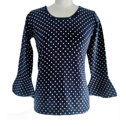 Polka Dot Ladies Knitted Pullover Sweater Supplier Bangladesh