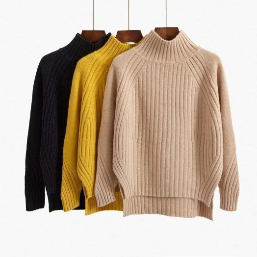 Wholesale Custom Turtleneck Women Sweater