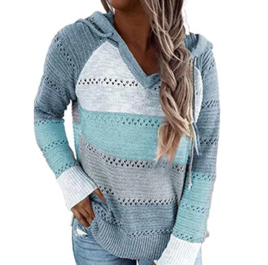 Womens Hollow Knit Hoodie Sweater Manufacturer In Bangladesh