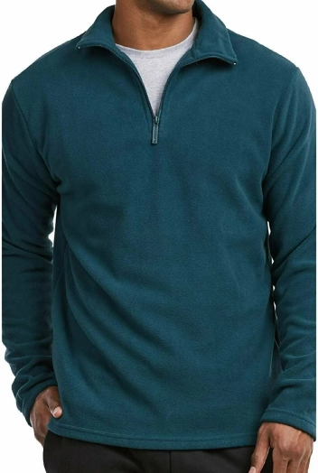Mens Polar Fleece Quarter Zip Pullover Sweater Exporter Bangladesh