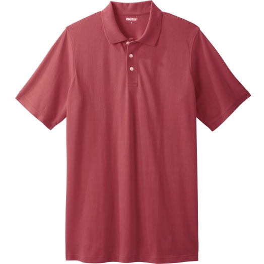 Mens Big And Tall Longer Length Pique Polo Shirt