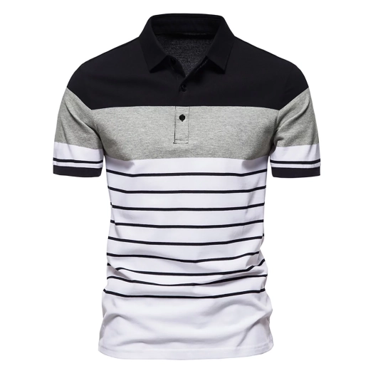 Mens Polo Shirts Short Sleeve Men Summer Buttons Turn Down Collar Loose Shirt Tops Clearance