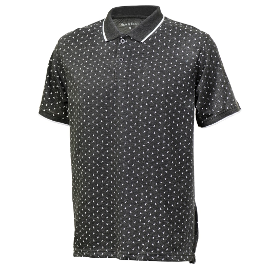 Mens Polo Short Sleeve Cotton Printed Polo Shirts
