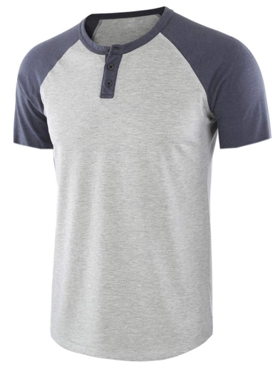 Men Henley Shirts Hipster Patchwork T Shirts From Bangladesh