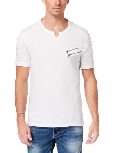 Mens Split Neck Short Sleeve T Shirt Mens Split Neck Short Sleeve T Shirt