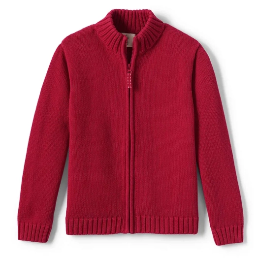 School Uniform Boys Full Zip Front Cardigan Sweater From Bangladesh