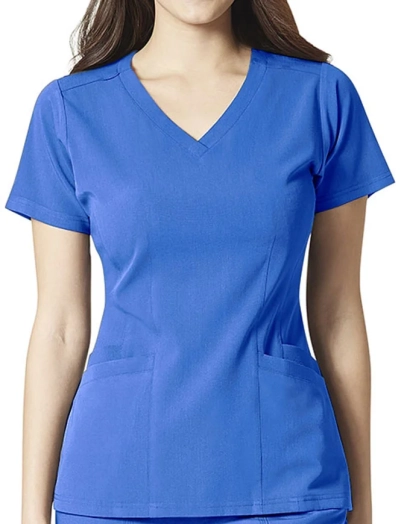 Wholesale Flex Back V Neck Scrub Top Manufacturers In Bangladesh