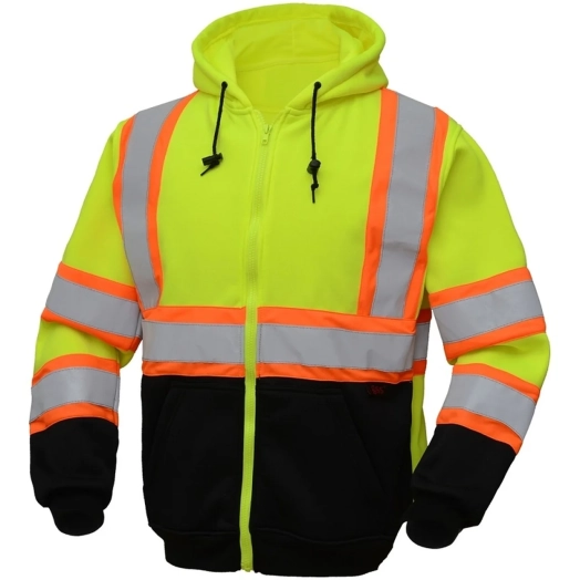 Hi Vis Zip Up Two Tone Sweatshirt From Bangladesh Workwear Manufacturer